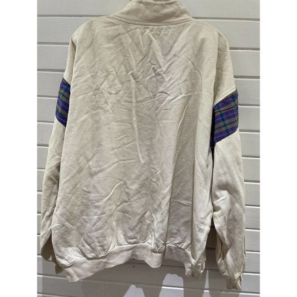 Vintage 90s Toronto BlueBay's Trench Canada sweatshirt white blue women L - Picture 4 of 12